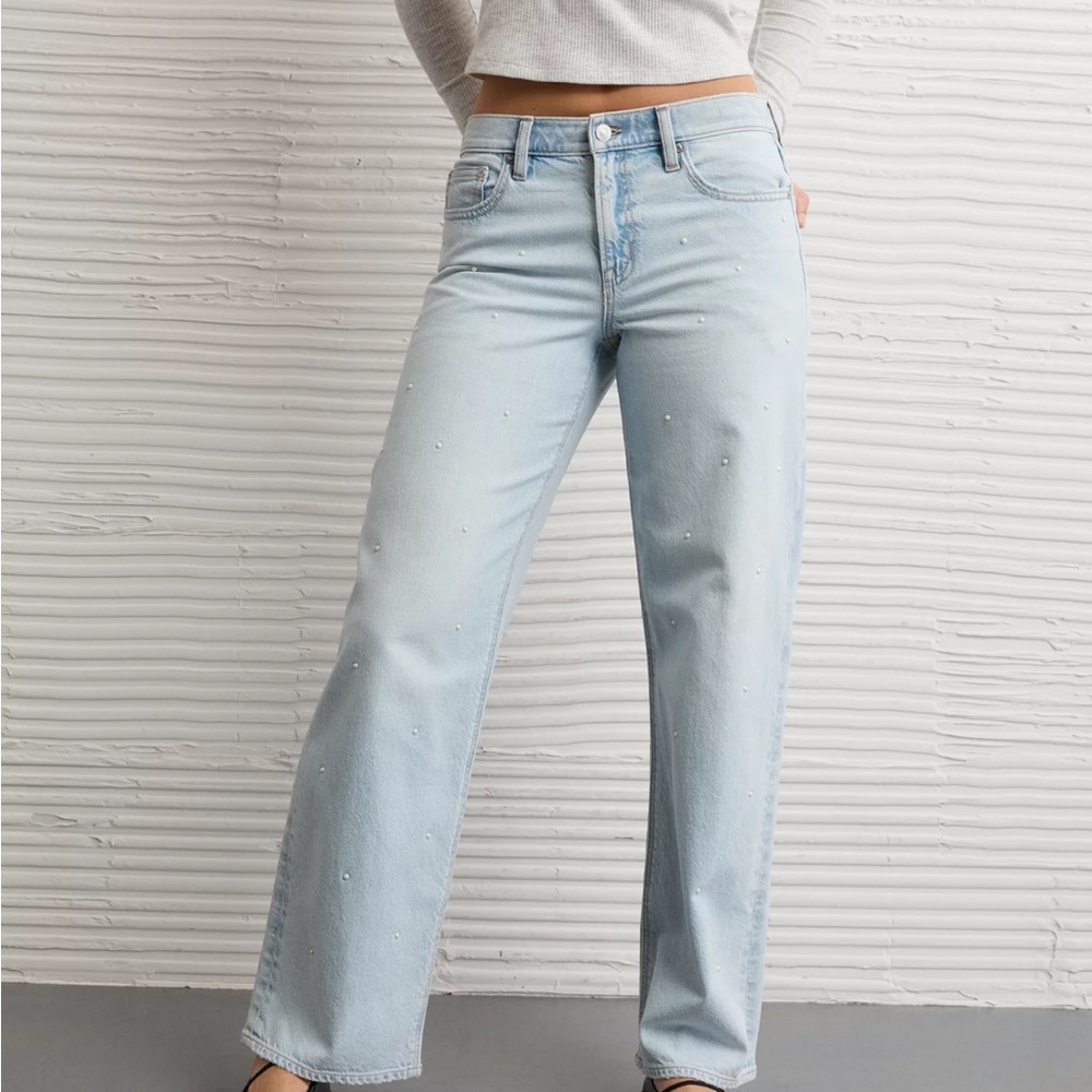 American Eagle Outfitters Light Blue Flare Jeans